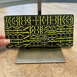 Michael Kors Black Neon Logo Wallet